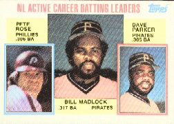 1984 Topps      701     Bill Madlock/Pete Rose/Dave Parker LL